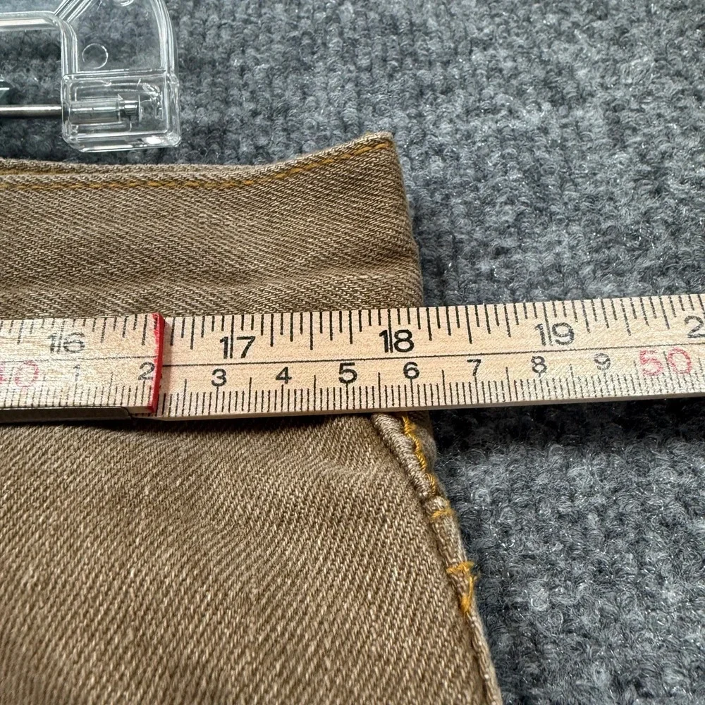 Levi's 505 Jeans Men 36x30 Brown Regular Fit Straight Leg Denim Classic Workwear